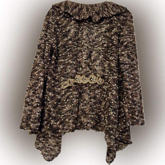 Beautiful! Conrad C Collection detailed & ruffled cardigan! - Picture 10 of 14